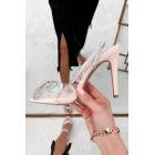 Getting Girly Rhinestone Bow Heel (Nude)