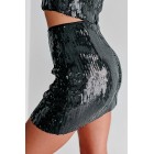 City Nights Sequin Two-Piece Set (Black)