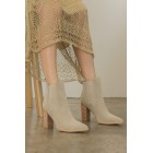 Pointed Toe and High Heeled Chelsea Bootie