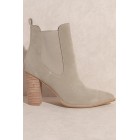 Pointed Toe and High Heeled Chelsea Bootie