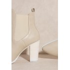 Pointed Toe and High Heeled Chelsea Bootie