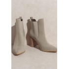 Pointed Toe and High Heeled Chelsea Bootie