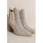 Pointed Toe and High Heeled Chelsea Bootie