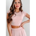 Fresh Moments Two Piece Pant Set (Blush)