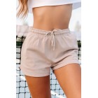 Care  Cotton Drawstring Shorts (Taupe)