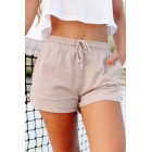 Care  Cotton Drawstring Shorts (Taupe)