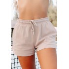 Care  Cotton Drawstring Shorts (Taupe)