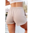 Care  Cotton Drawstring Shorts (Taupe)