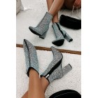 Perfectly Glam Rhinestone Booties (Black)