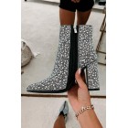 Perfectly Glam Rhinestone Booties (Black)