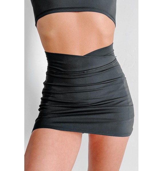 Spend The Day Active Mini Skirt (Black)