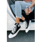 See For Yourself High-Top Canvas Sneakers (Black)