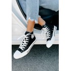 See For Yourself High-Top Canvas Sneakers (Black)