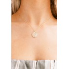 Aquarius Token Pendant Necklace (Gold)