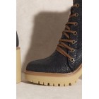 Jenna Platform Military Boots