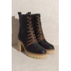 Jenna Platform Military Boots