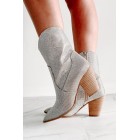 Jealous Yet Rhinestone Bootie (Champagne)