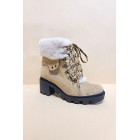 Alaskan Evenings Fur Trimmed Lace Up Booties (Multiple Color Options)