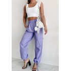 California Cruising Nylon Cargo Pants (Lavender)