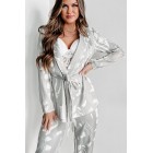 Resort Living Printed Pantsuit Set (Seasalt/White)