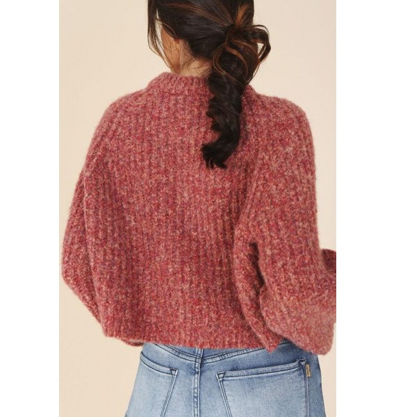 Melange multicolor sweater top (Multiple Color Options)