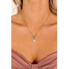 Acting Flippant Pendant Necklace (Gold)