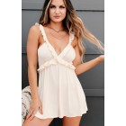 Detours To You Ruffle Romper (Cream)