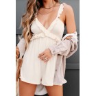 Detours To You Ruffle Romper (Cream)