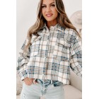 A Simple Solution Plaid Shacket (Blue)