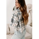 A Simple Solution Plaid Shacket (Blue)