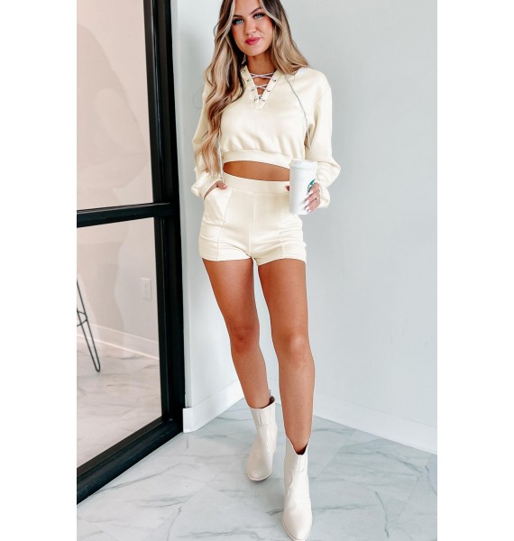 Bling And Chill Two Piece Set (Cream)