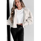 Encapsulating Joy Brushed Fleece Shacket (Cream)