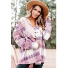 Zephyr Plaid Oversized Shacket (Pink)