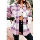 Zephyr Plaid Oversized Shacket (Pink)