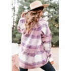 Zephyr Plaid Oversized Shacket (Pink)