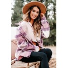 Zephyr Plaid Oversized Shacket (Pink)