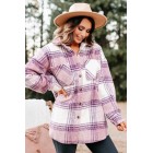 Zephyr Plaid Oversized Shacket (Pink)