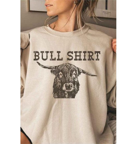 Very Punny Bull Graphic Sweatshirt (Multiple Color Options)