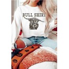 Very Punny Bull Graphic Sweatshirt (Multiple Color Options)