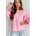 Road To Greatness Lantern Sleeve Top (Pink)