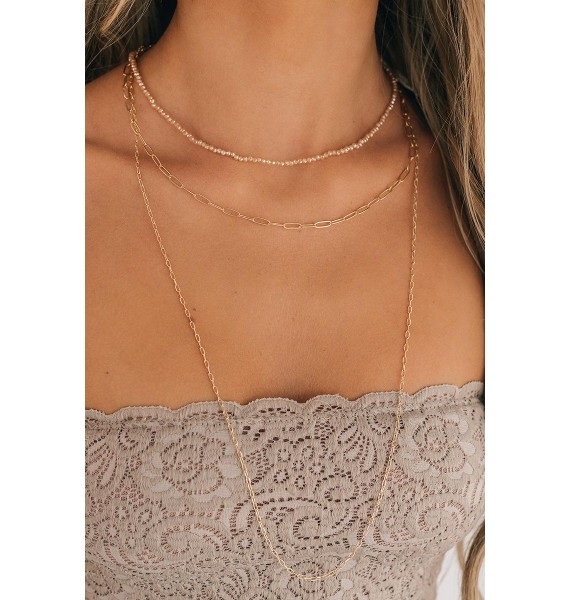 All The Right Things Layered Necklace (Gold)