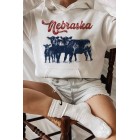 Nebraska Cattle  Graphic Hoodie ( Multiple Color Options)