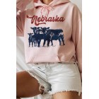 Nebraska Cattle  Graphic Hoodie ( Multiple Color Options)