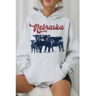 Nebraska Cattle  Graphic Hoodie ( Multiple Color Options)